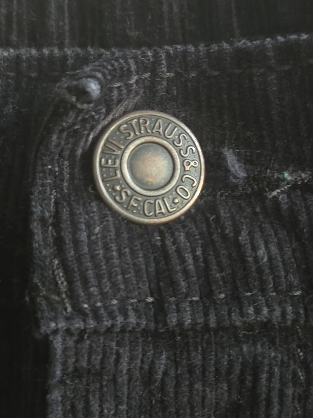Levi's Men's Black Corduroy Straight Leg Pants- Size 38x32